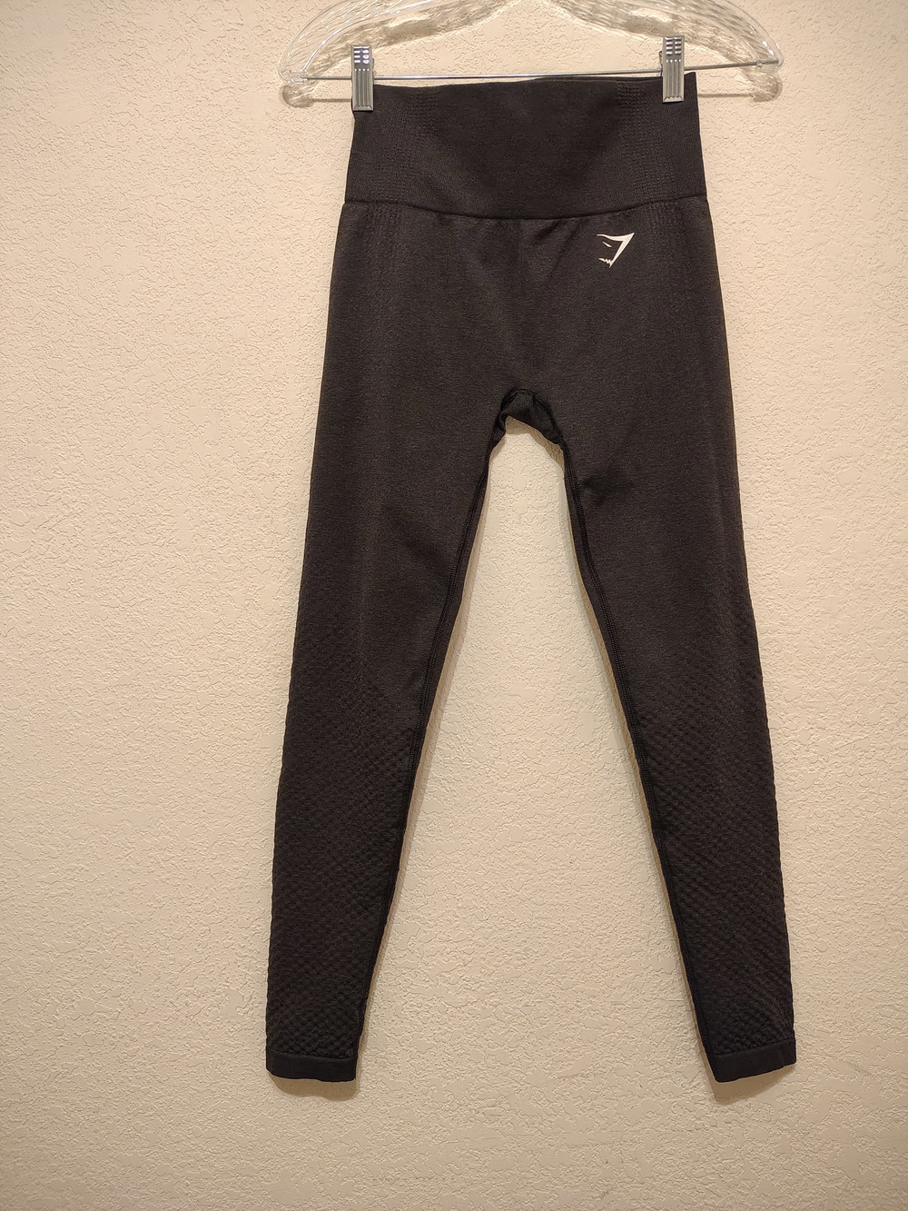 Gymshark Charcoal Gray Textured Leggings Leggings Women's Size S